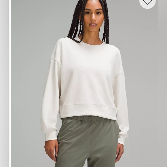 lululemon athletica Tops - Lululemon Softstreme Perfectly Oversized Cropped women’s Crew